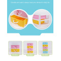 new design colorful top quality plastic pp mini makeup organizer box with drawer